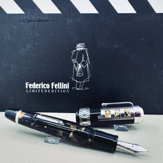 Delta Federico Fellini Limited Edition Fountain Pen in the shop for a new latex bladder.

#deltafellinifountainpen #rarepen #limitededitionfountainpen #federicofellini #fountainpen #deltapen