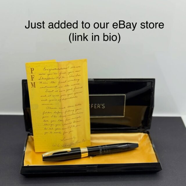 Sheaffer PFM III, Accountant Nib, Professionally Serviced in our shop.